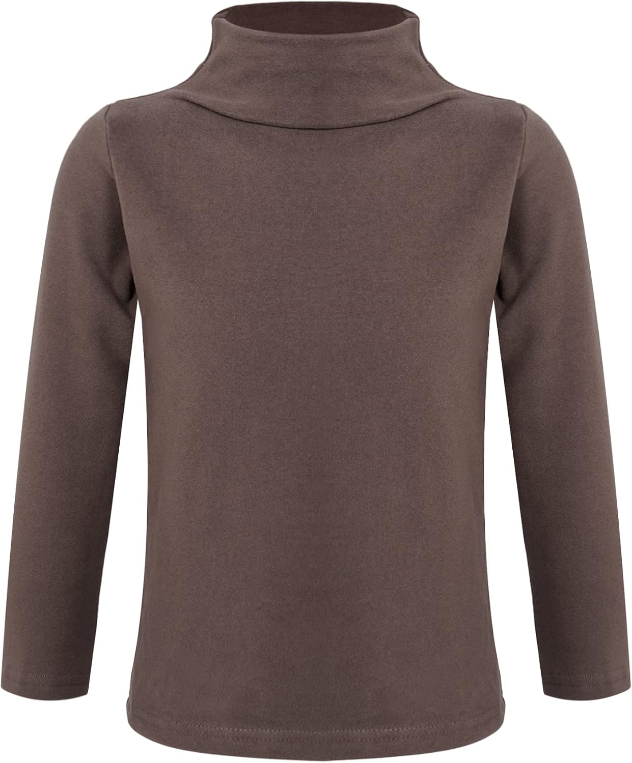 Shinsto Boys Girls Turtleneck Tshirt Cotton Long Sleeve Shirt Solid Color Warm Tee Tops