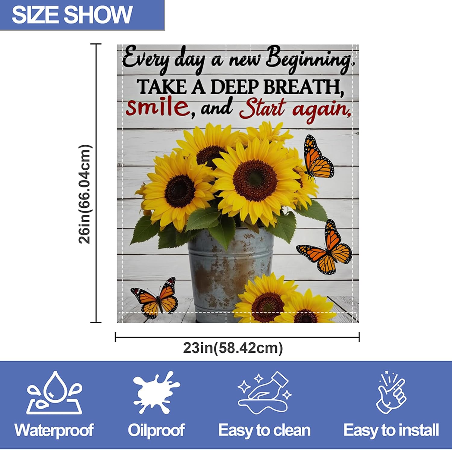 Sunflowers Dishwasher Magnet Cover,Front Dishwasher Cover Decoration Reusable Decorative Magnetic Cover for Home Kitcen Appliance 23x26 Inch image 2