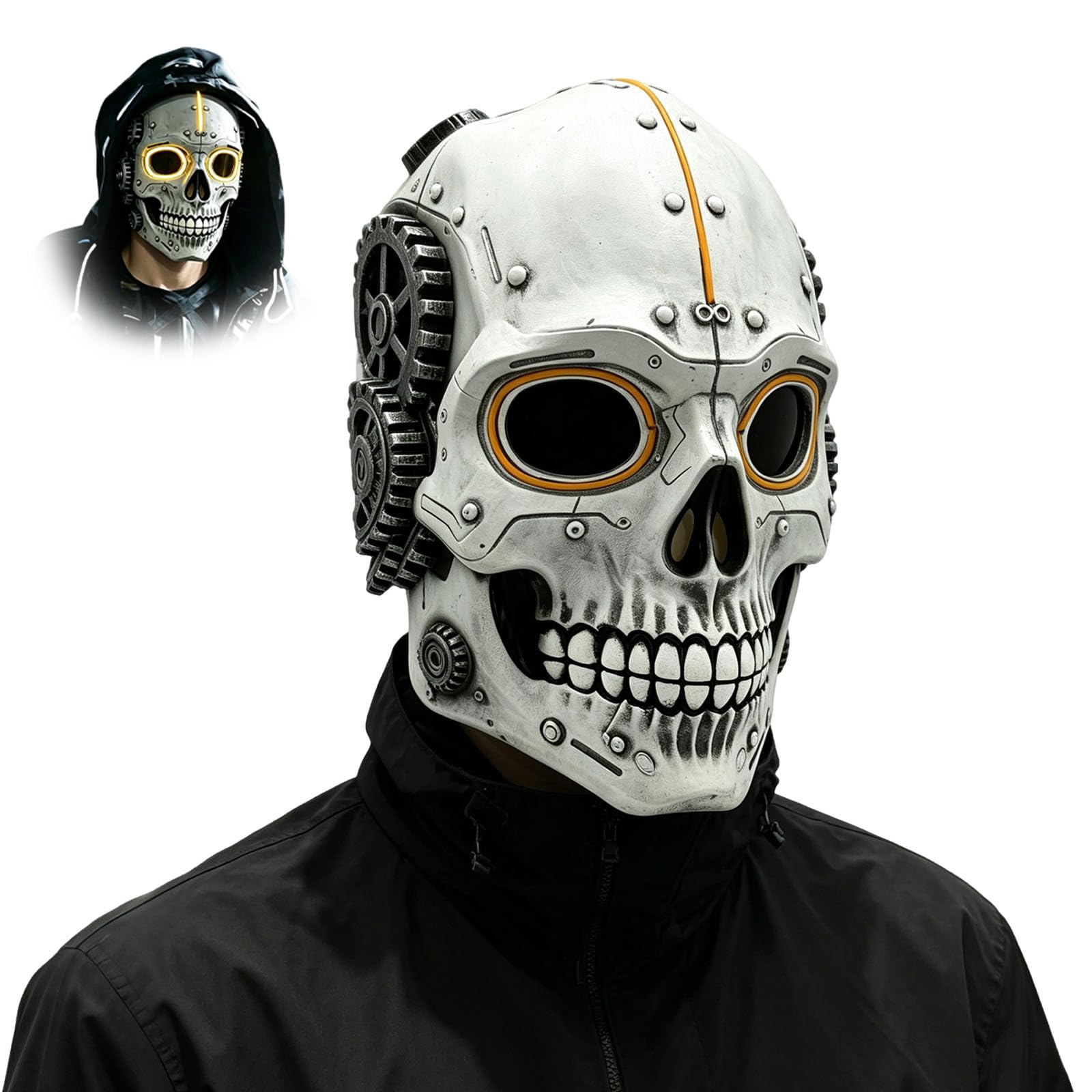Halloween Mask Skull Mask Full Head Scary Mask for Costume Party (Color 8)