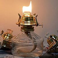 Vista 6 de Juego de 2 quemadores de lámpara de aceite, con collar reductor y mecha de algodón y mecha de 39 pulgadas, piezas de repuesto para lámparas