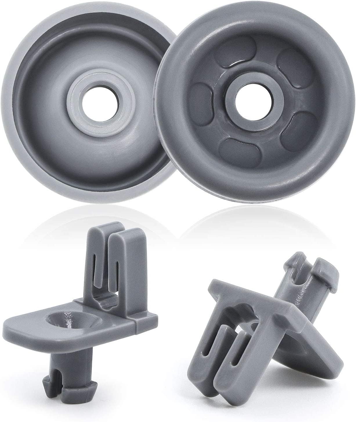 WD35X21041 Dishwasher Lower Rack Roller and Axle Kit for GE Hotpoint and RCA AP5986366 PS11725221 WD12X10136 WD12X10277, 8-Pack