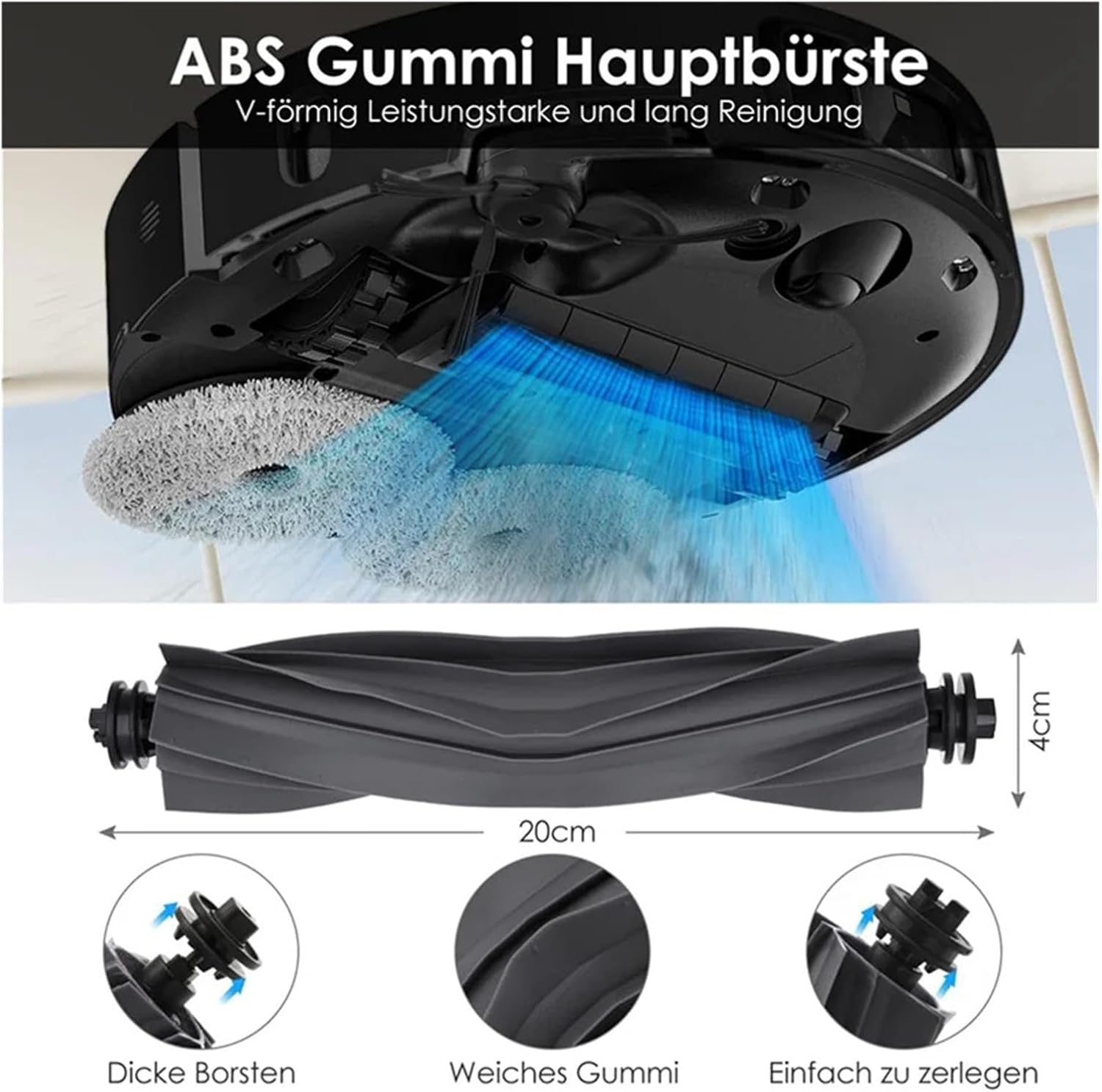 mop pads, 2 Set，Compatible For Dreame X40 Ultra Robot Vacuum Cleaner Main Side Brush Hepa Filter Mop Cloth Dust Bags Accessories,for cleaner accessory