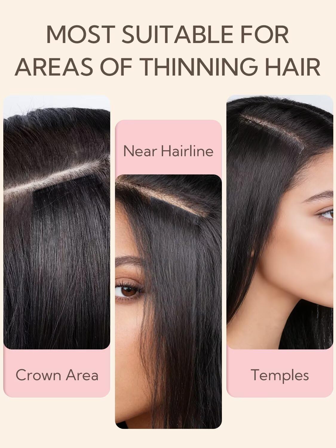 HOTBANANA Invisi Edge Tape in Hair Extensions Human Hair, 22inch 50g 20pcs Balayage Dark Brown Mixed Chestnut Brown Invisible Tape in Extensions Straight Seamless Real Remy Hair Injected