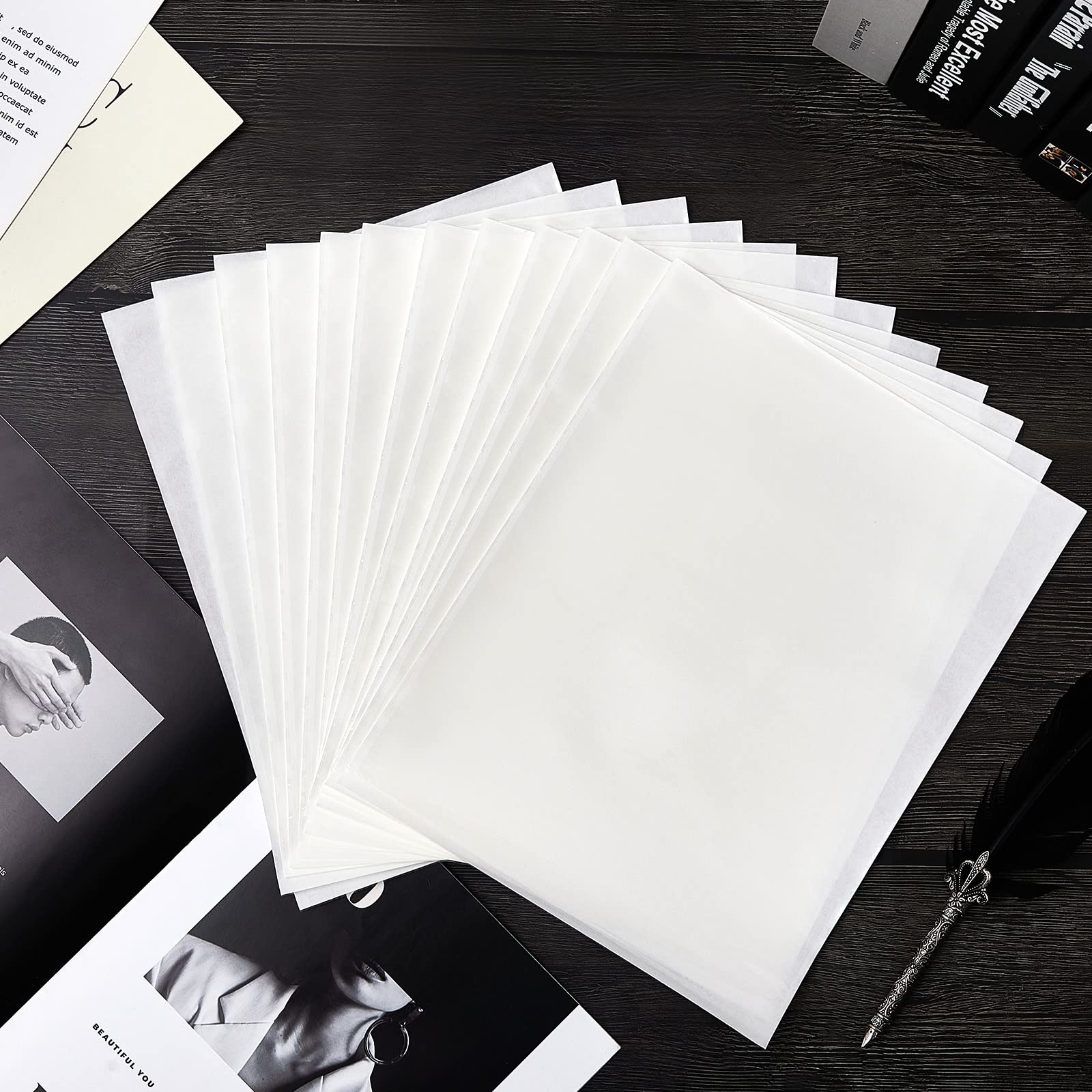 Gueevin 100 buste autoadesive per display da 21,9 x 28,5 cm, trasparenti, per pareti e porte, fogli di plastica per comunicazioni e comunicazioni