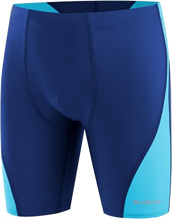 Blueleaf Boys Swim Jammers Youth Competitive Swim Racing Team Swimsuits Athletic Quick Dry Swimming Shorts UPF 50+