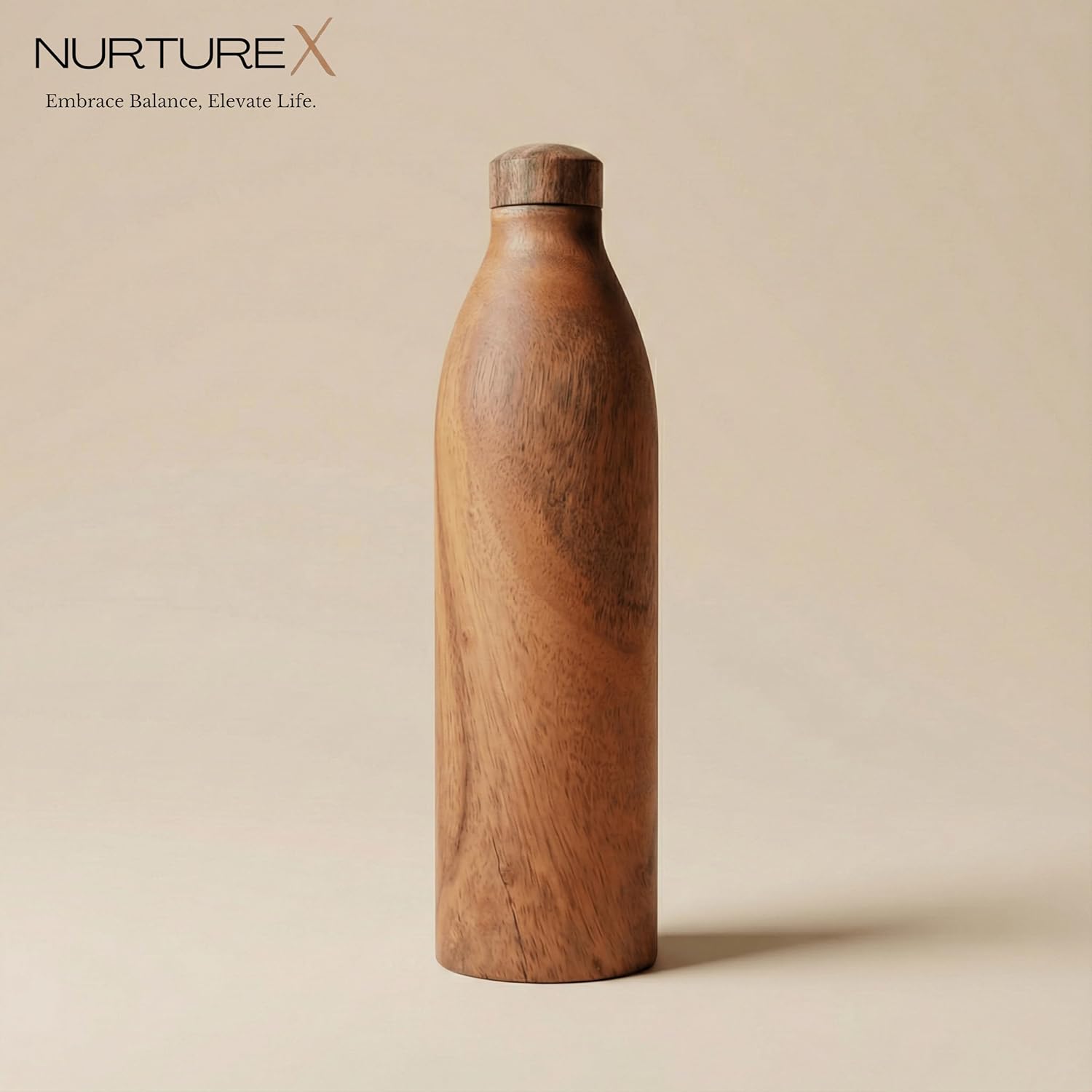 Wooden Insulated Copper Water Bottle for Drinking, 32 Oz / 950 ml Handcrafted Indian Acacia Wood, Leak-Proof, Design for Yoga, Gym, Sports, Office & Travel for Men & Women - Image 7