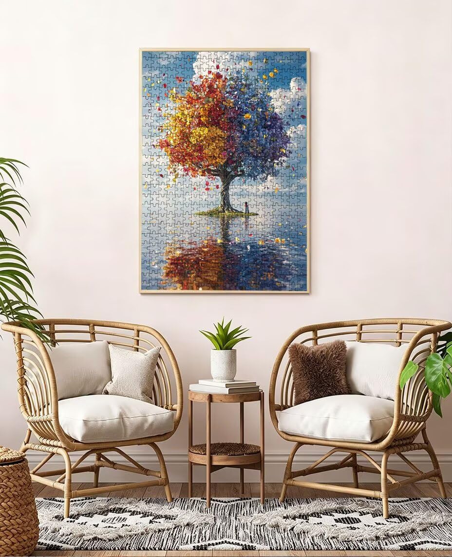 Puzzle 5000 sztuk, puzzle dla dorosłych z jeziorem 5000, puzzle klasyczne edukacyjne, drewniane puzzle, niemożliwe wyzwanie, do dekoracji ścian domu, prezent BXHZW1-374