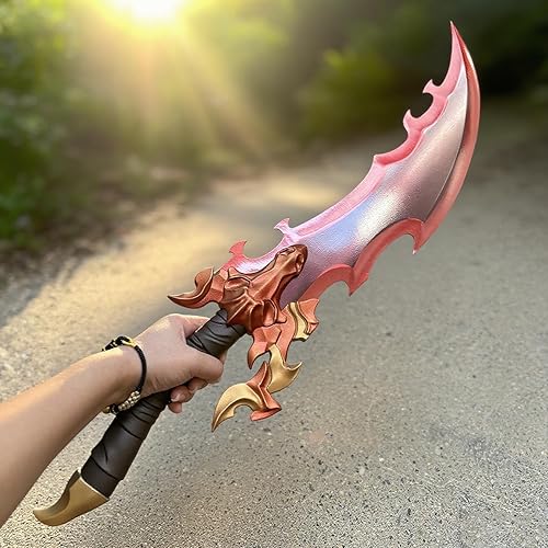 Miniatura 4 de Espada de Jinwoo de anime de 24.8 pulgadas de metal del rey demonio de Baran con soporte de exhibición para colección, versión Cosplay-Dragon