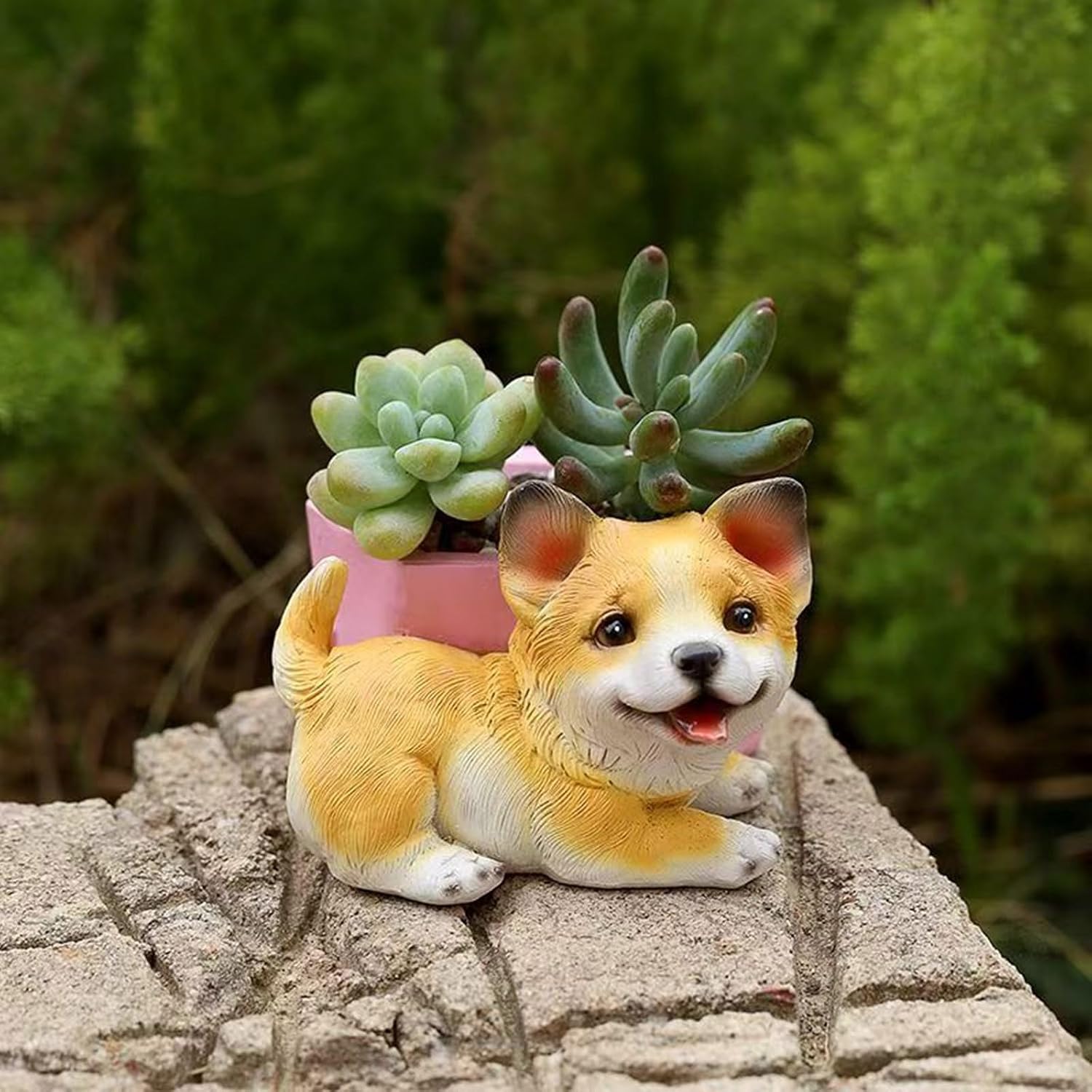 Creative Dog Planter Sturdy Silicone Reusable Artistics Cement Cast Craft Supplies Accessory for Home and Garden Arts and Craft Tool image 5