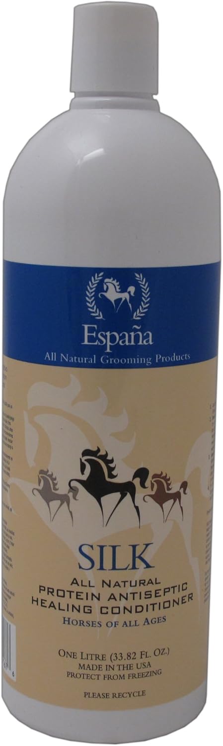 Espana Silk ESP2120E Specially Formulated Silk Protein Antiseptic Conditioner for Horses, 33.82-Ounce