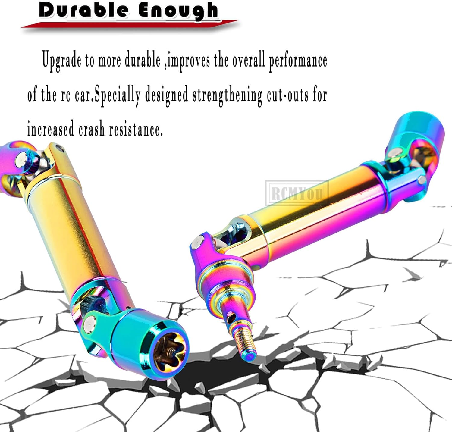 RC Drive Shaft Axles Upgrades Part for 1/10 Granite/Senton 4x4 3S Blx Mega 550/Vorteks 3s blx,Front Rear Driveshaft CVD with Hex,Colorful