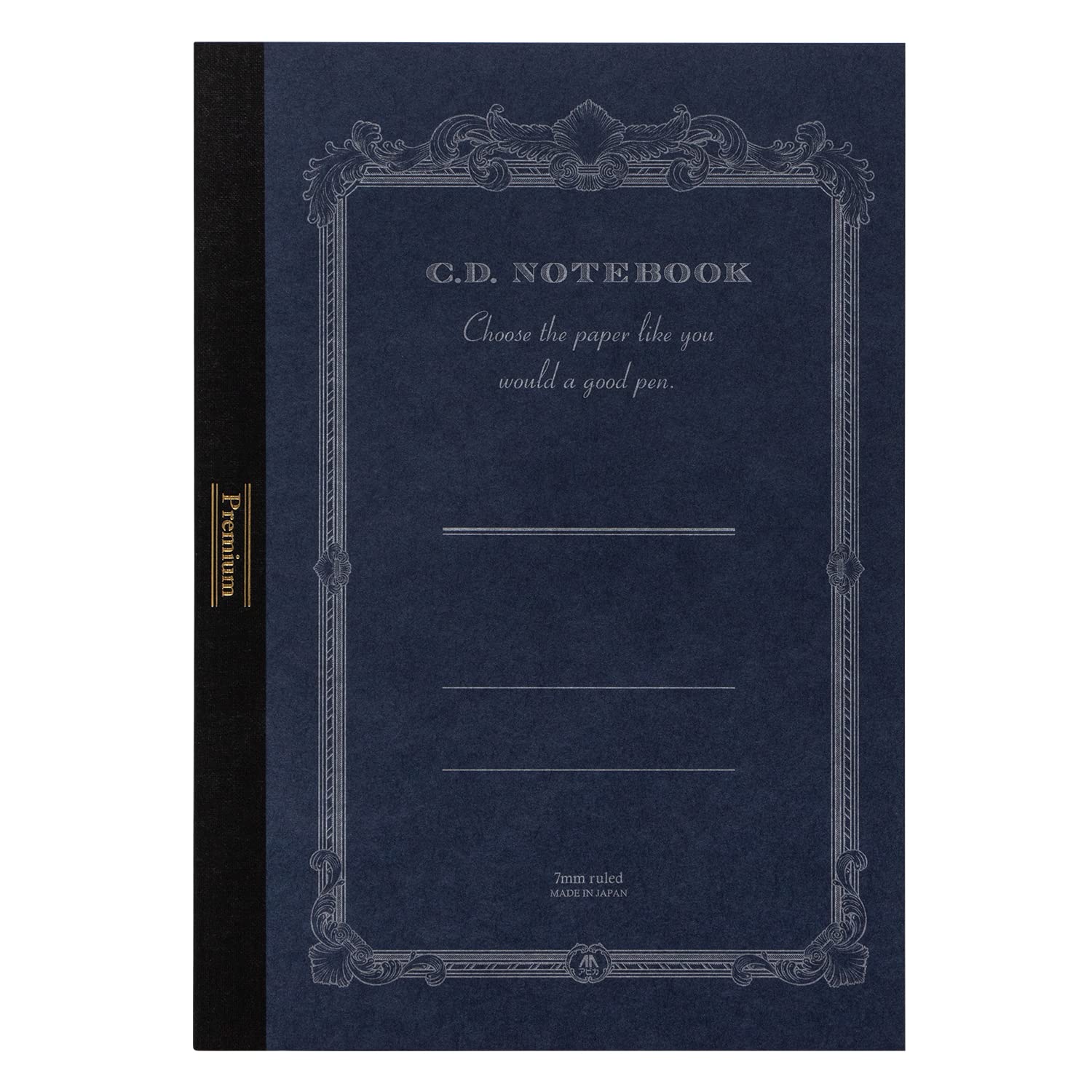 日本ノート(Nippon Note) Apica CDSSA5Y Premium CD Notebook, ONE A5, Horizontal Rule, Blue