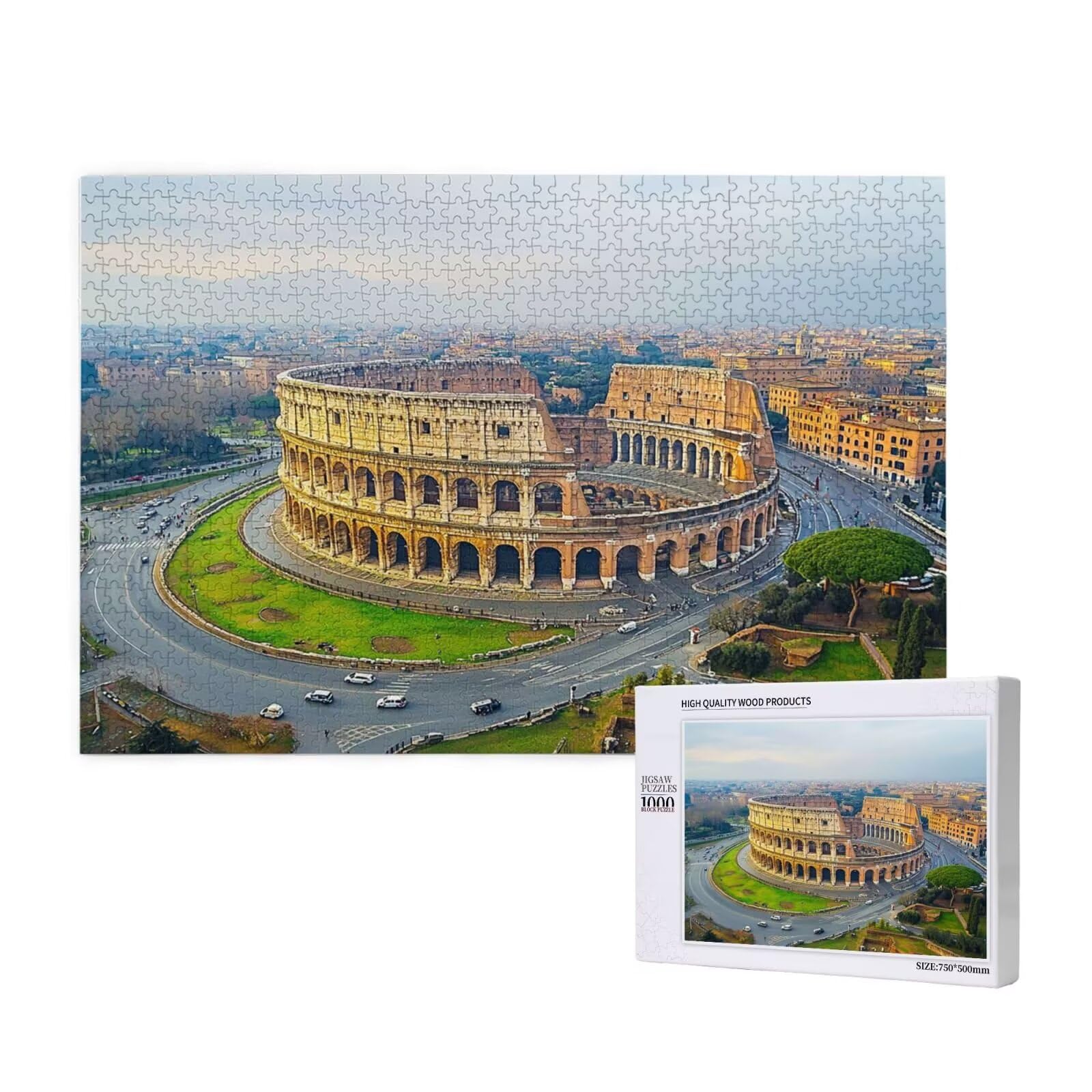Puzzle Roma Puzzle 5000 Pezzi Paesaggio - Adatto ad Adulti e Principianti - Giochi Divertenti/Sfidanti/Impossible - Hobby Creativi per Adulti Attività Artigianali - Regali per Uomini/Donne 2T-729