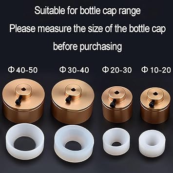 Pneumatic Capping Machine, Handheld Bottle Screw Cap Tightener, Adjustable Speed Plastic Bottle Sealing Tool with Forward and Reverse Design, Torque 40kg/f.cm for 10-50mm Bottle Cap