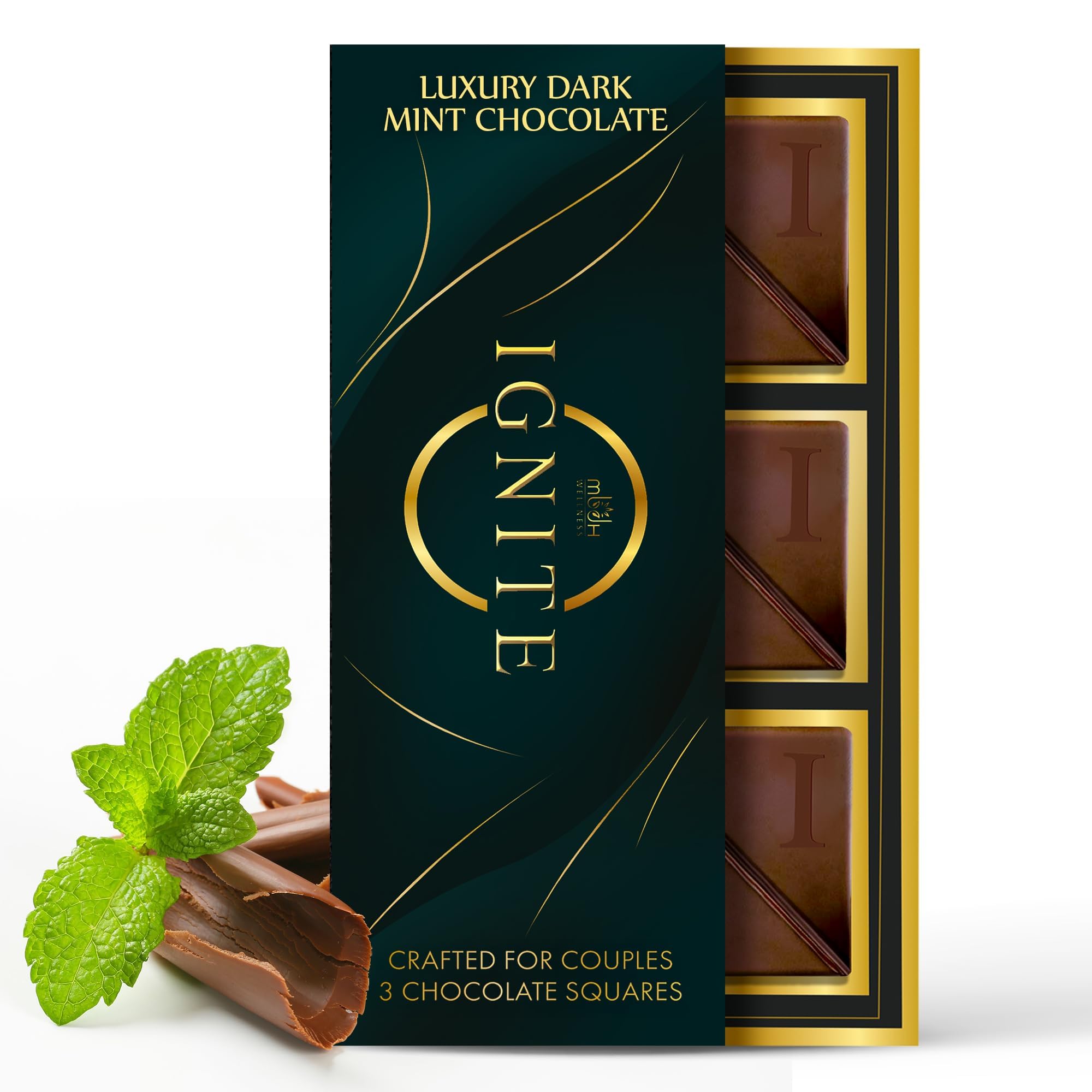 Amazon.com : Ignite Mint Chocolate Squares – 60% Cocoa with