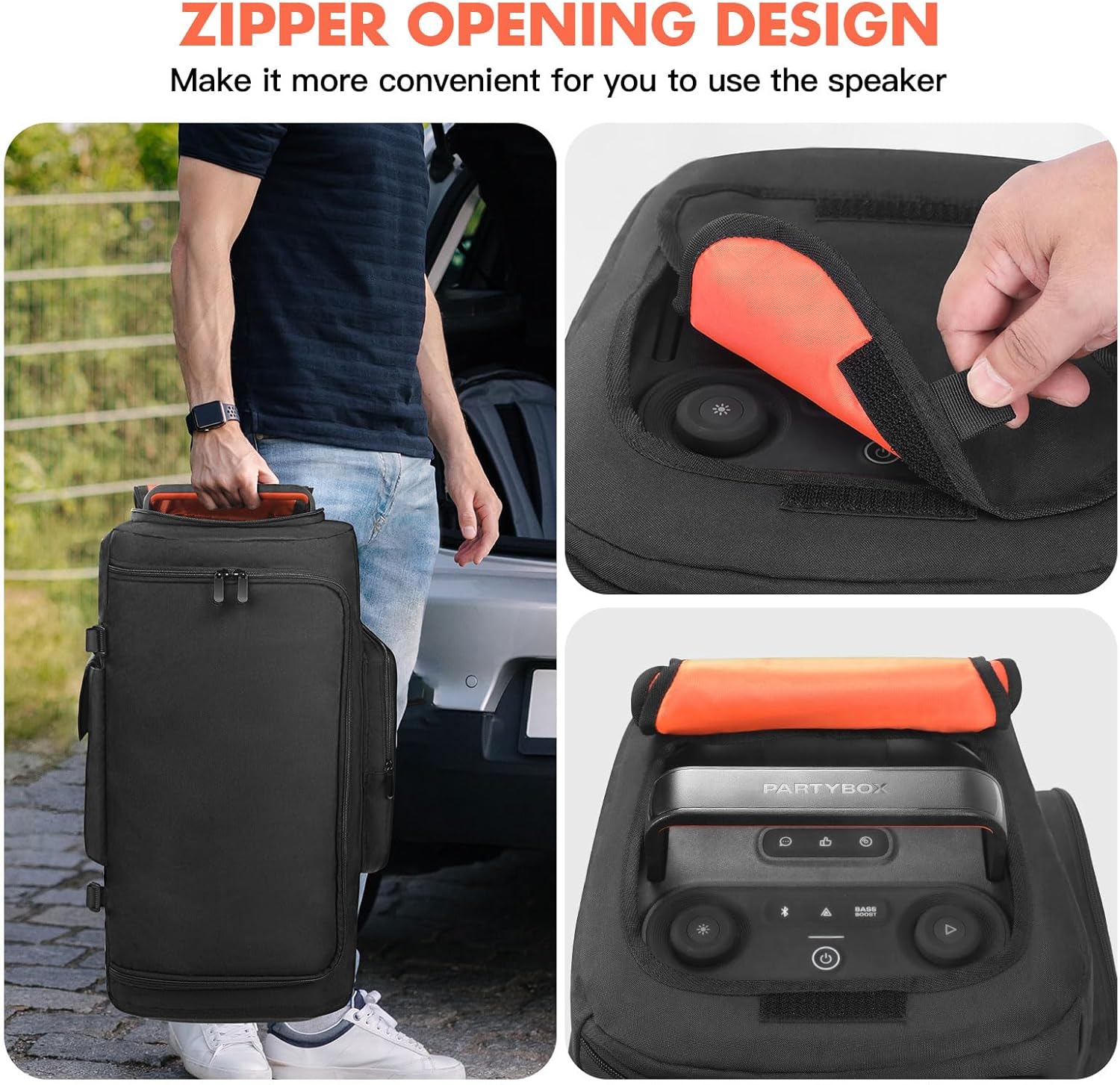 Speaker Case Cover Compatible with JBL PartyBox 120 + Wireless Microphone Case Compatible with JBL PartyBox Wireless Mic - 2X Digital Wireless Mic for Outdoor Travel