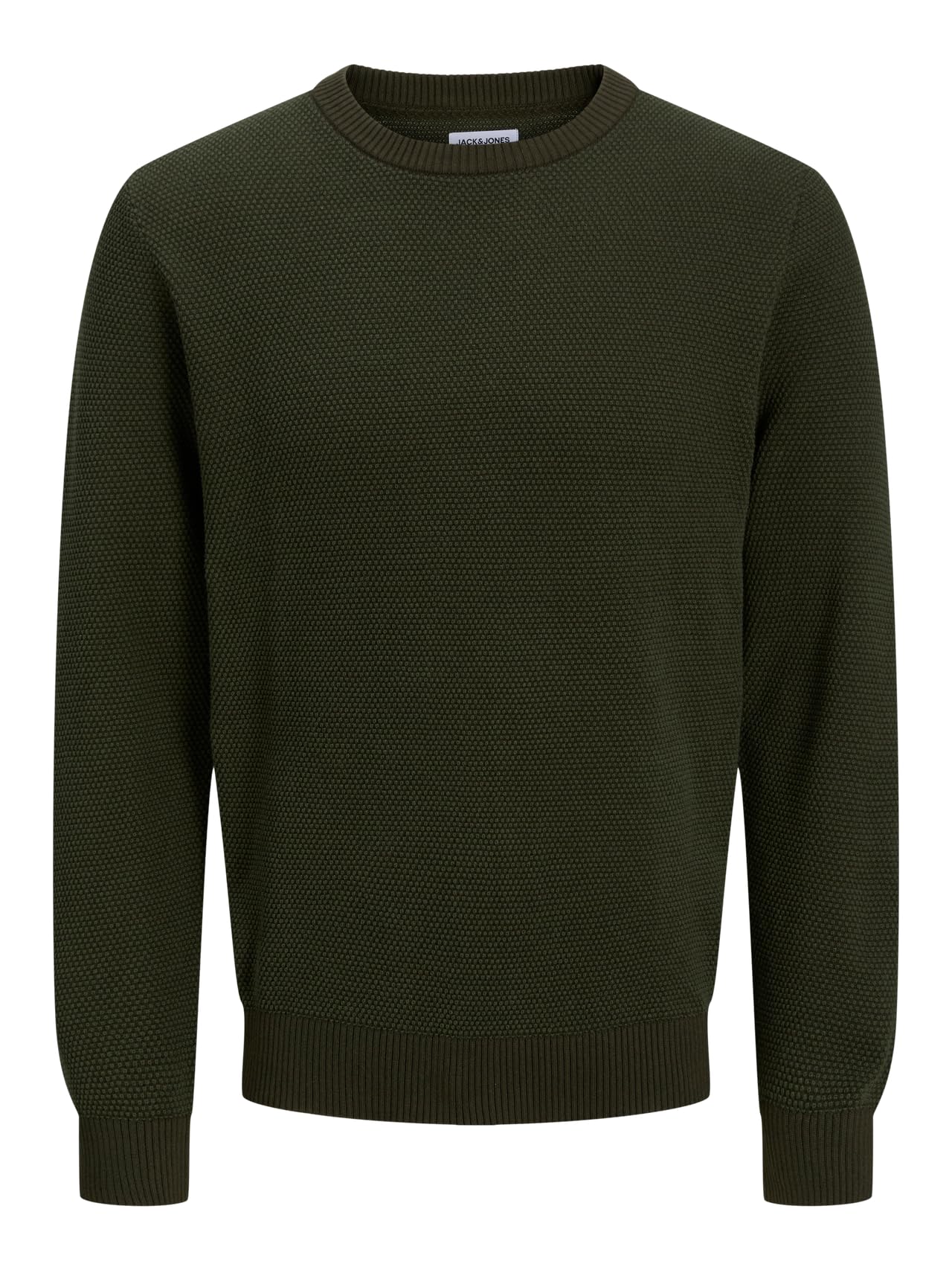 JACK & JONES Men's Jjeglobe Knit Crew Neck Noos, Green (Duffel Bag), L
