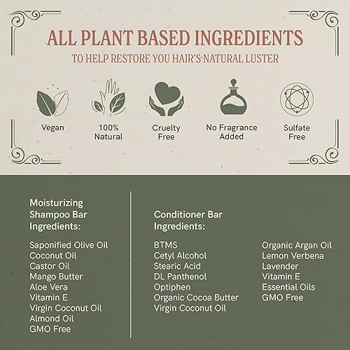 Miniatura 3 de J.R.LIGGETT'S - Barra de champú y acondicionador  Acondicionador de 1.75 onzas + dos fórmula hidratante barra de champú sólido de 3.5 onzas