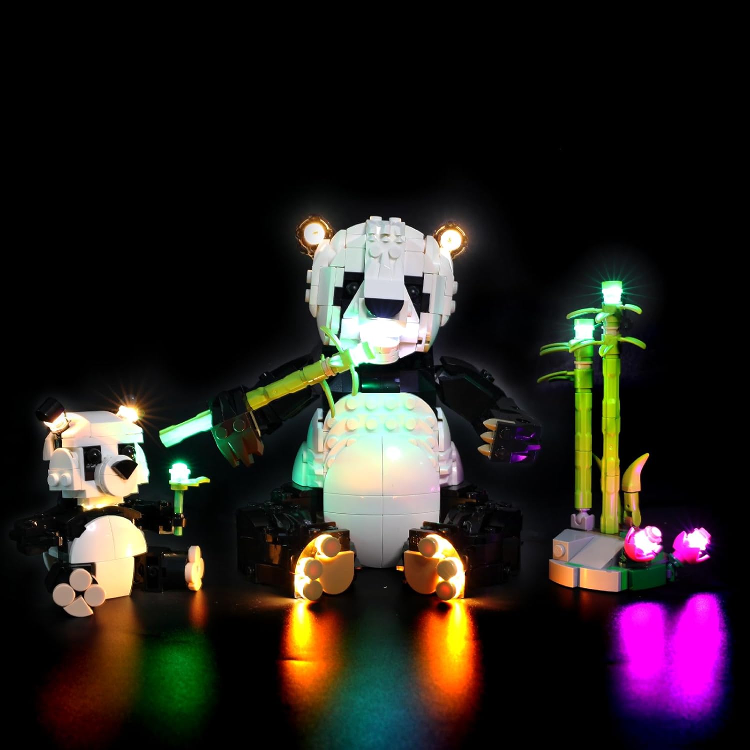 LED Light Kit for Lego Wild Animals Panda Family 31165 – Compatible with Lego Creator 3-in-1 Building Set, Lighting for Panda Model - NOT Included The Model Set