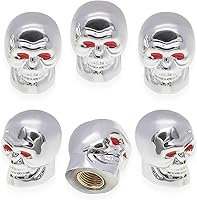 Vista 14 de 4 piezas de tapas de válvula de neumático estilo Cobra, forma de cabeza de serpiente, tapas universales de válvula de neumático con núcleo de cobre