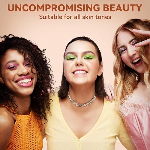 Vista 6 de OPHIR Maquillaje de aerógrafo, kit de cepillo de aire con compresor de aire, base de aerógrafo, 0.3 fl oz (13 x 0.3 fl oz), sombra de ojos de rubor