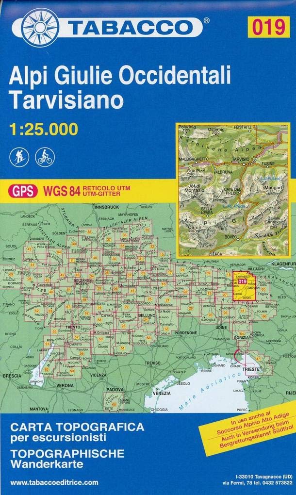 Alpi Giulie Occidentali / Tarvisiano: 1:25000: 019