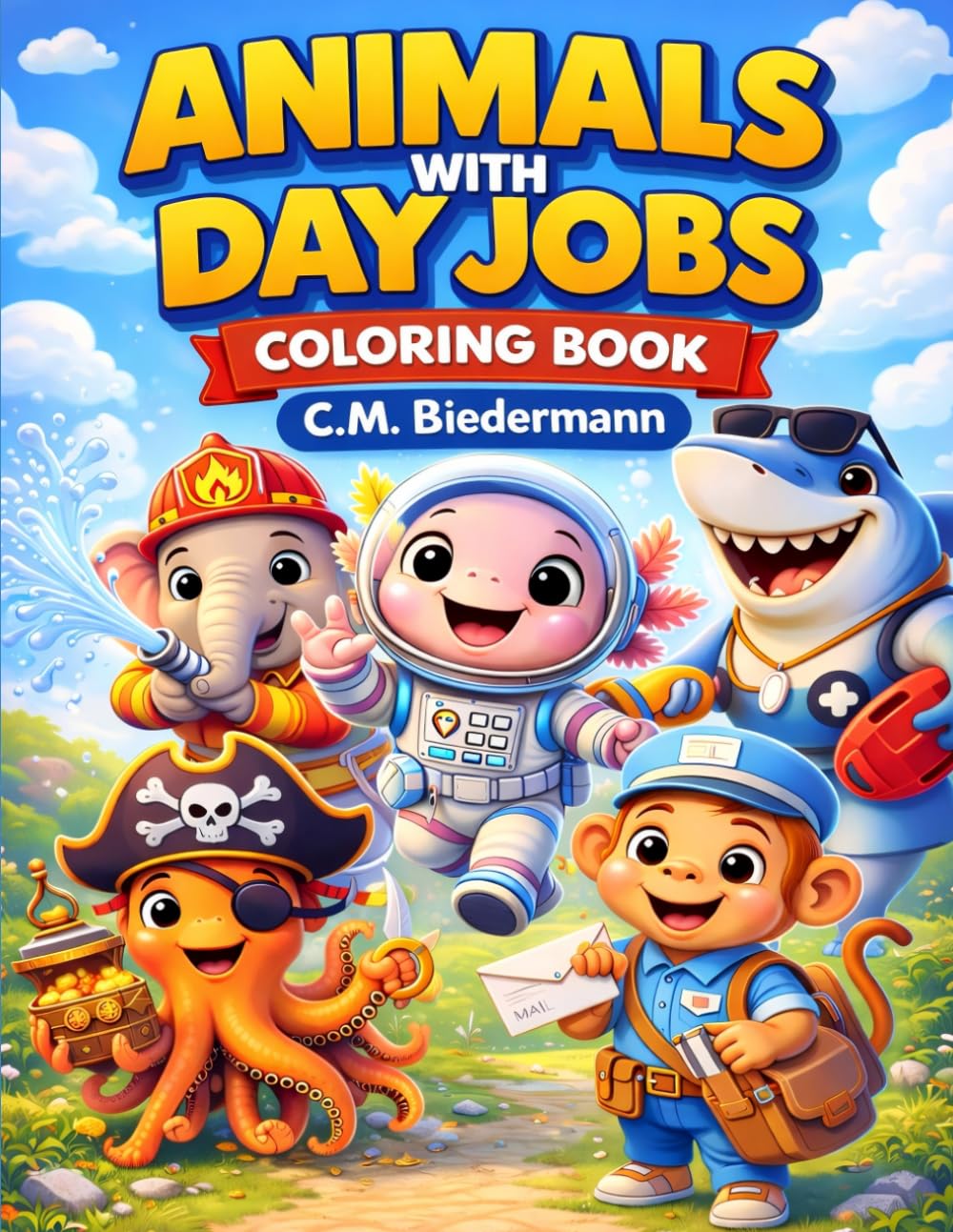 ANIMALS WITH DAY JOBS: COLORING BOOK