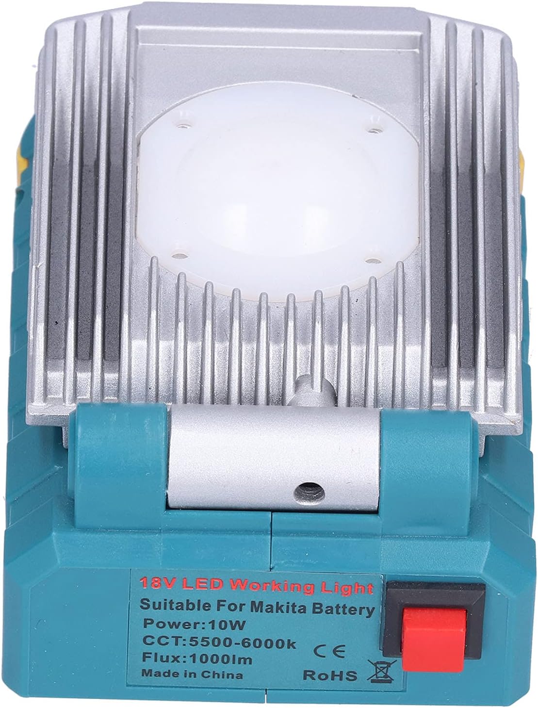 10W Emergency Lithium Battery LED Work Light for Car Maintenance Workshops 14‑18V Blue Gray