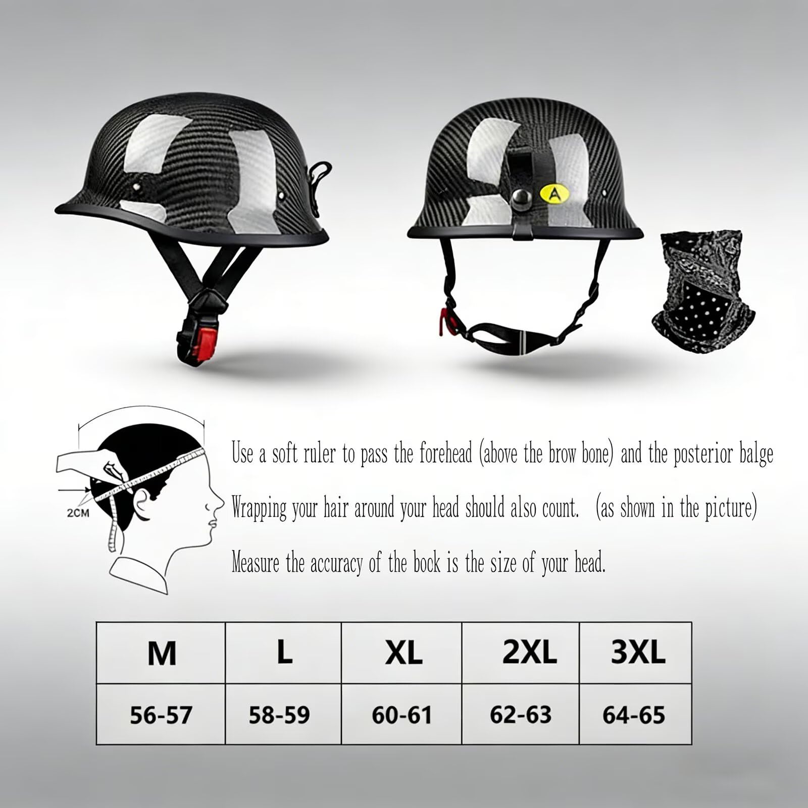 Casco Scooter Leggerissimo in Carbonio - Solo 550g - Casco Retro con Chiusura Rapida - Omologato ECE - Per Uso Urbano e Turismo