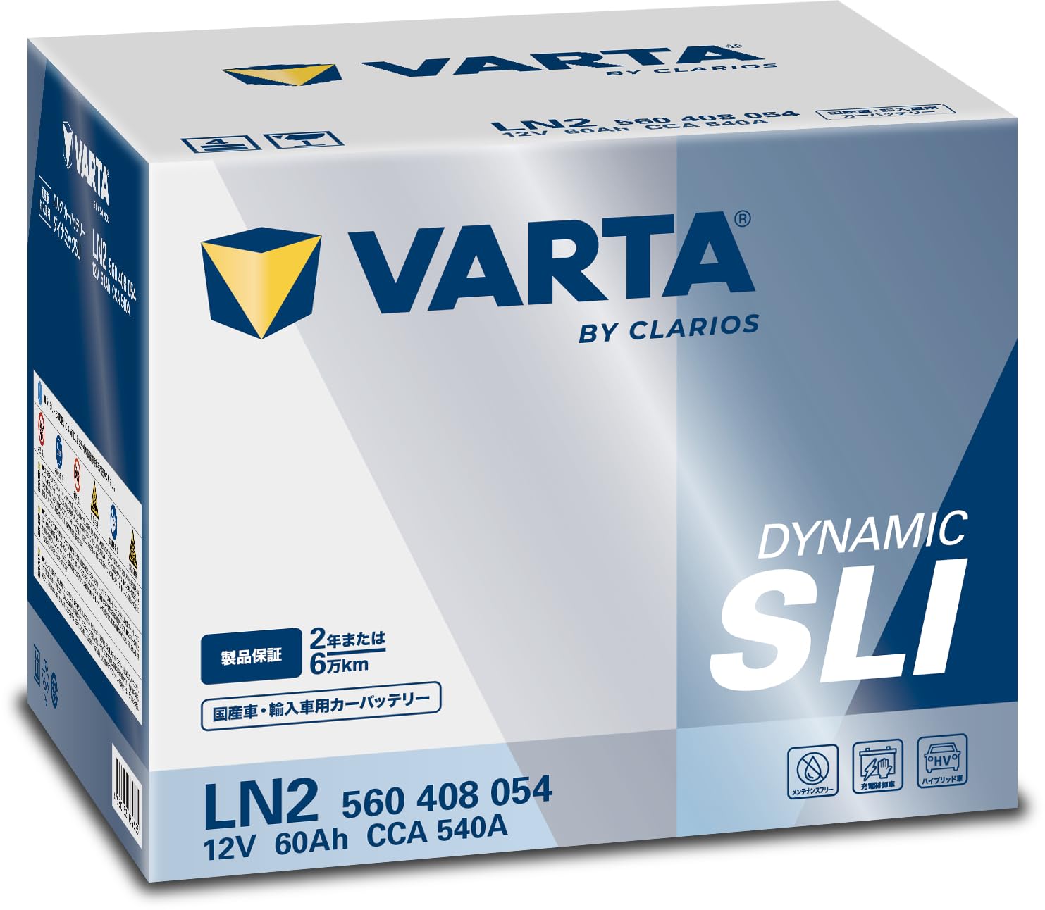 メンテナンス VARTA DYNAMIC SLI LN2 12V 60Ah Amazon | VARTA(バルタ) Dynamic SLI LN2 (560 408 054) 輸入車・国産