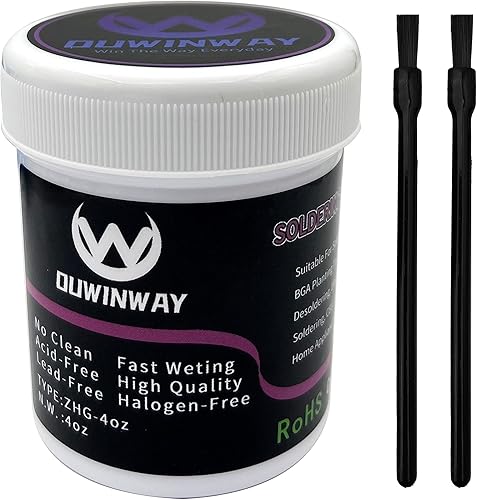 sin pasta de flujo de soldadura limpia, flujo de soldadura para soldadura eléctrica, para soldadura de tubos de cobre, soldadura de estaño, 4 oz