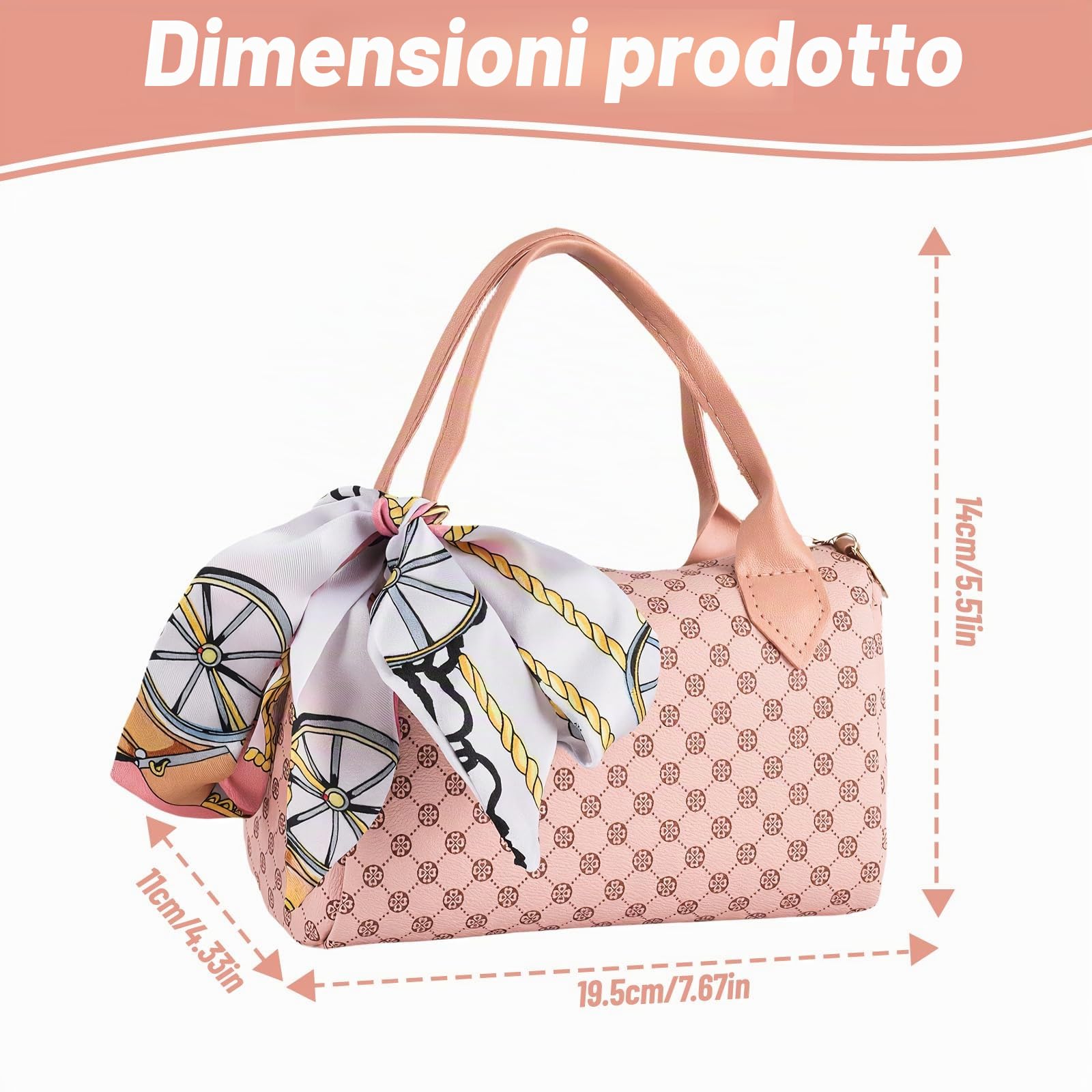 Borsetta per ragazze – Il mio primo set di borsa per bambini con accessori e trucco da gioco, contiene telefono, portafoglio e giocattoli da ruolo per bambini dai 3 anni in su, per bambine