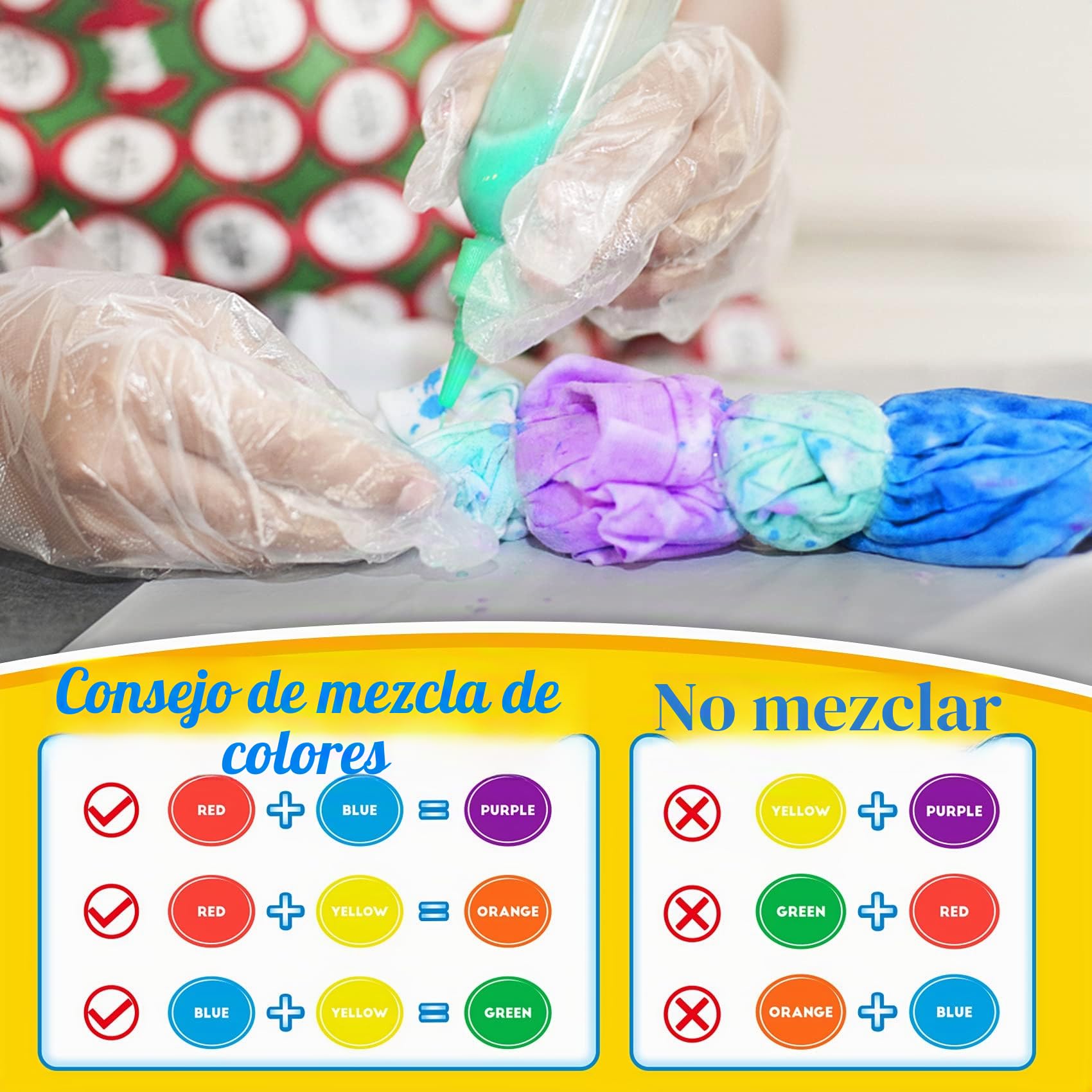 Kit de tintes Tie Dye, Textiles de Tela 20 Colores Vibrantes Adecuado para Arte de Bricolaje Tie-Dye para Niños y Adultos