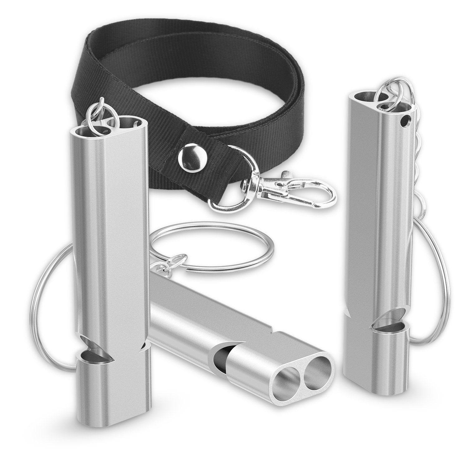 Sifflet De Survie Avec Cordon - Idéal Pour Entraîneurs, Randonnée, Sports, Urgences - Son Puissant, PVC Résistant
