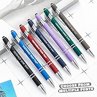 Vista 7 de AIFLM Bolígrafos personalizados con nombre a granel hasta 500 unidades de bolígrafos grabados gratis con tu nombre y texto para negocios