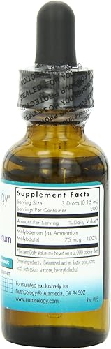 Miniatura 2 de Nutricology Molibdeno líquido, líquido, 1 onza