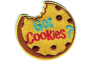 Got Cookies? Iron-on Patch: Embroidered Delight for Food Enthusiasts