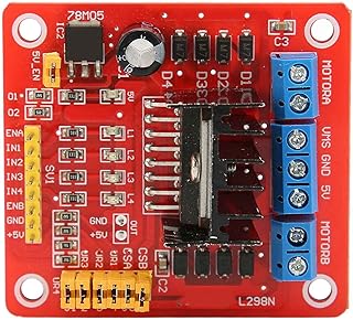 DC Motor Controller Board DC Stepper Motor Driver Module L298N Chip Dual H Bridge Motor Controller Board Controls
