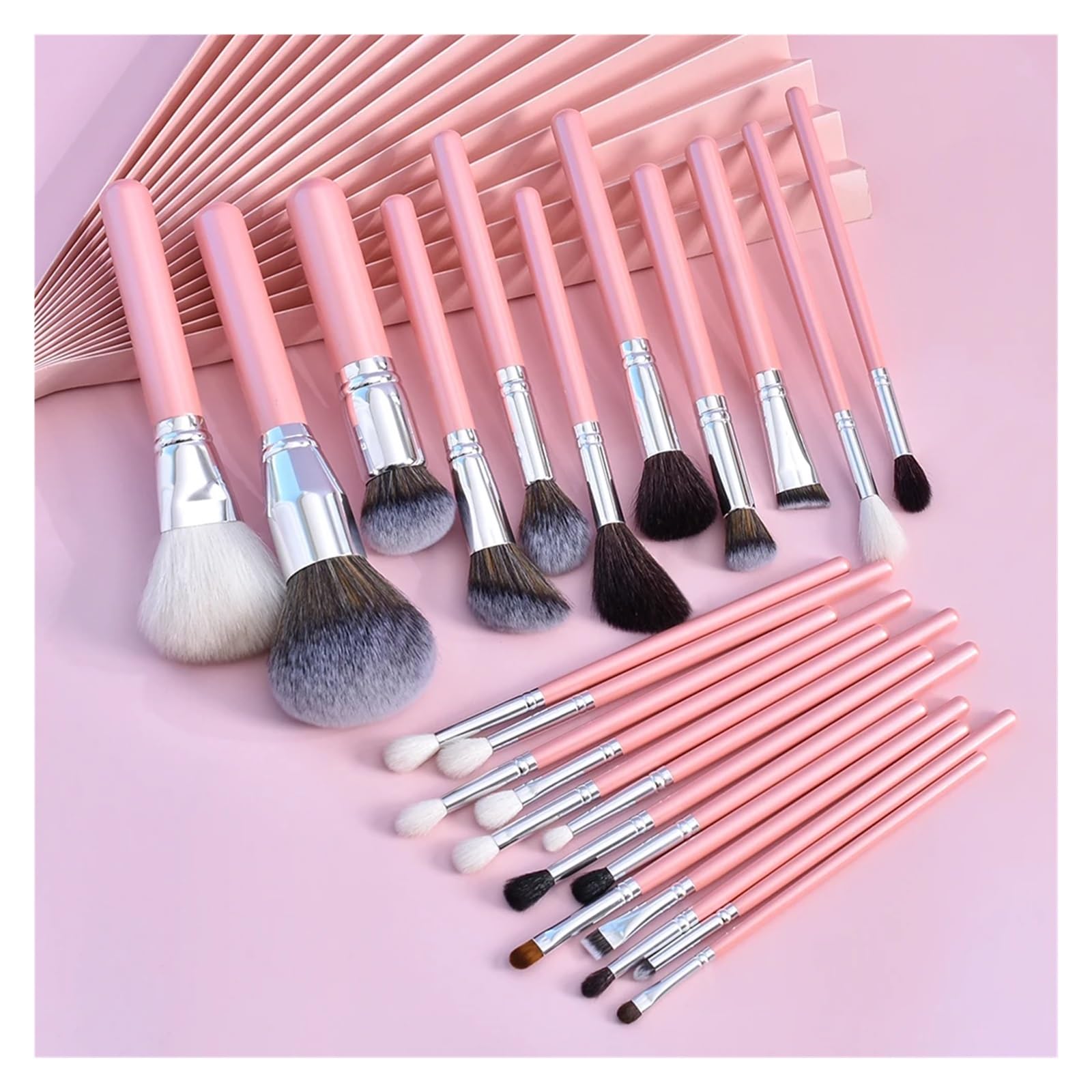 16/26 pezzi Set di pennelli for il trucco professionale for fondotinta, correttore, ombretto, cipria, fard, pennelli cosmetici, strumento di bellezza for il trucco(26 pcs with bucket)