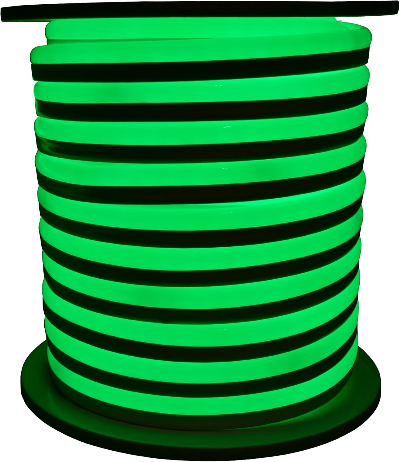 Green SMD LED Neon Rope Light - 120 Volt - 148 Feet