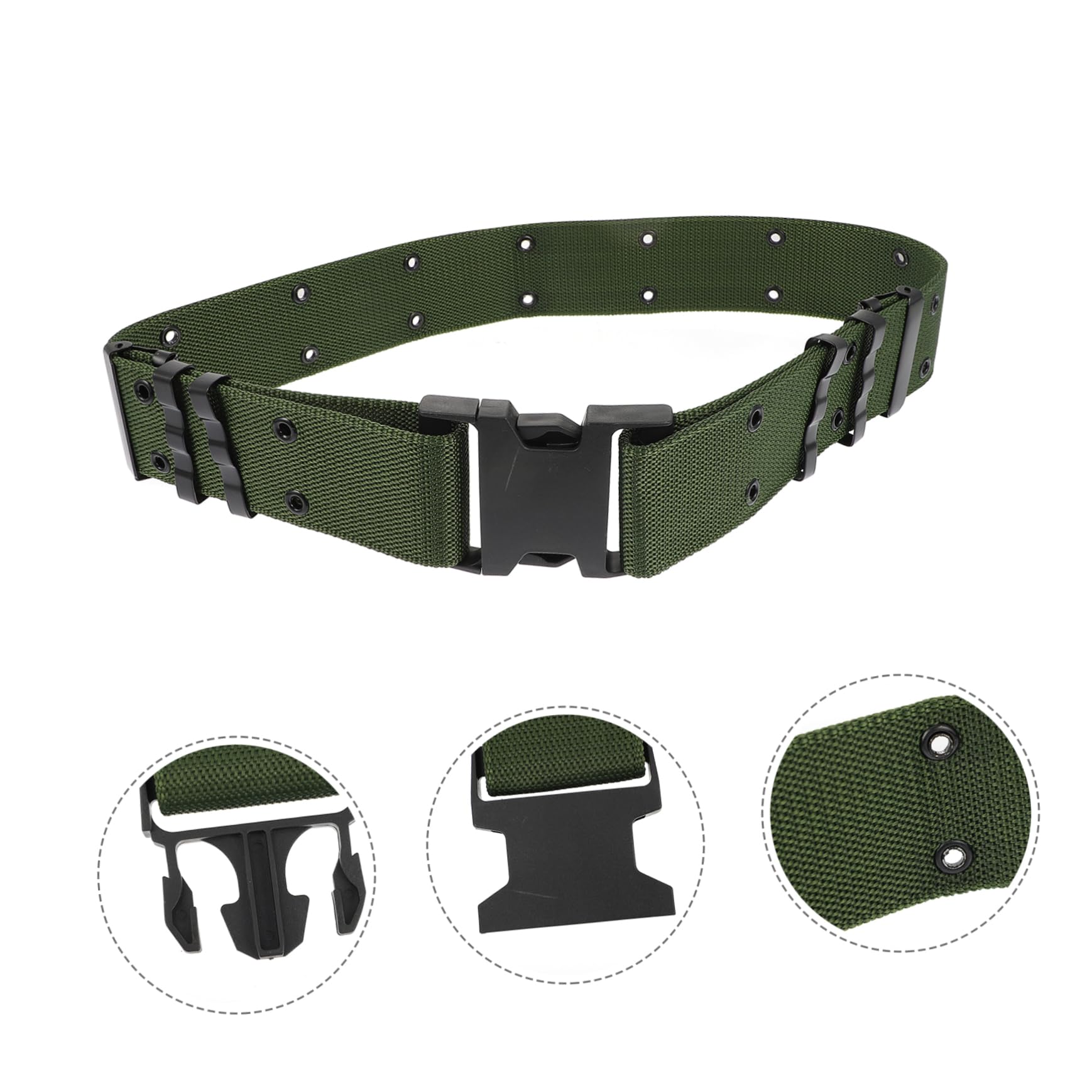 BESTYASH 1pc Waist Belt Versatile Outdoor Hunting Camping Belt for Men Army Green for Sports Field and Everyday Wear