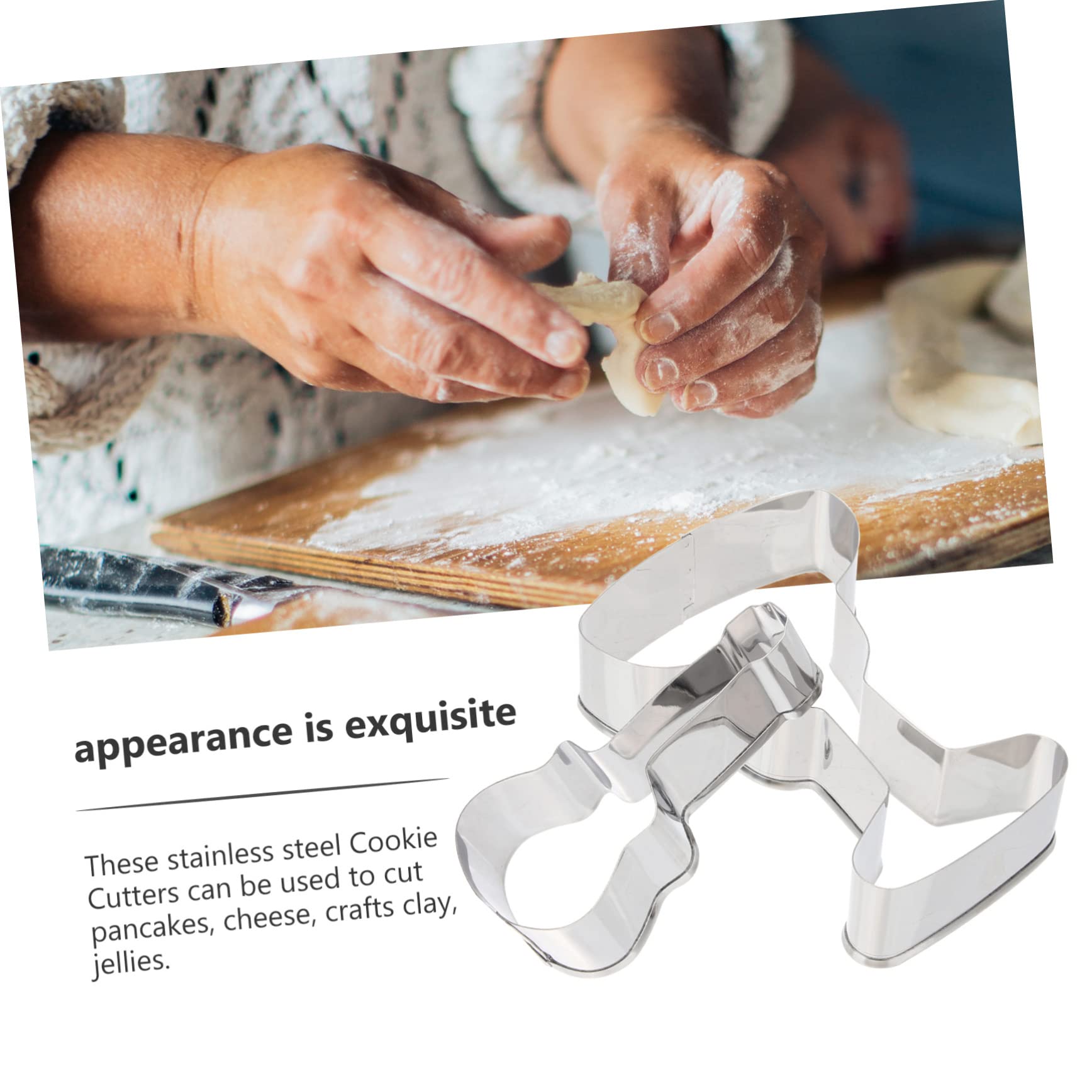 Cabilock 4 Juegos Molde De Galletas Sartenes Moldes De Galletas Para Hornear Cacerola Cortador De Galletas Estera Cortadores De Galletas Redondos Horneando Acero Inoxidable 6 Piezas * 4