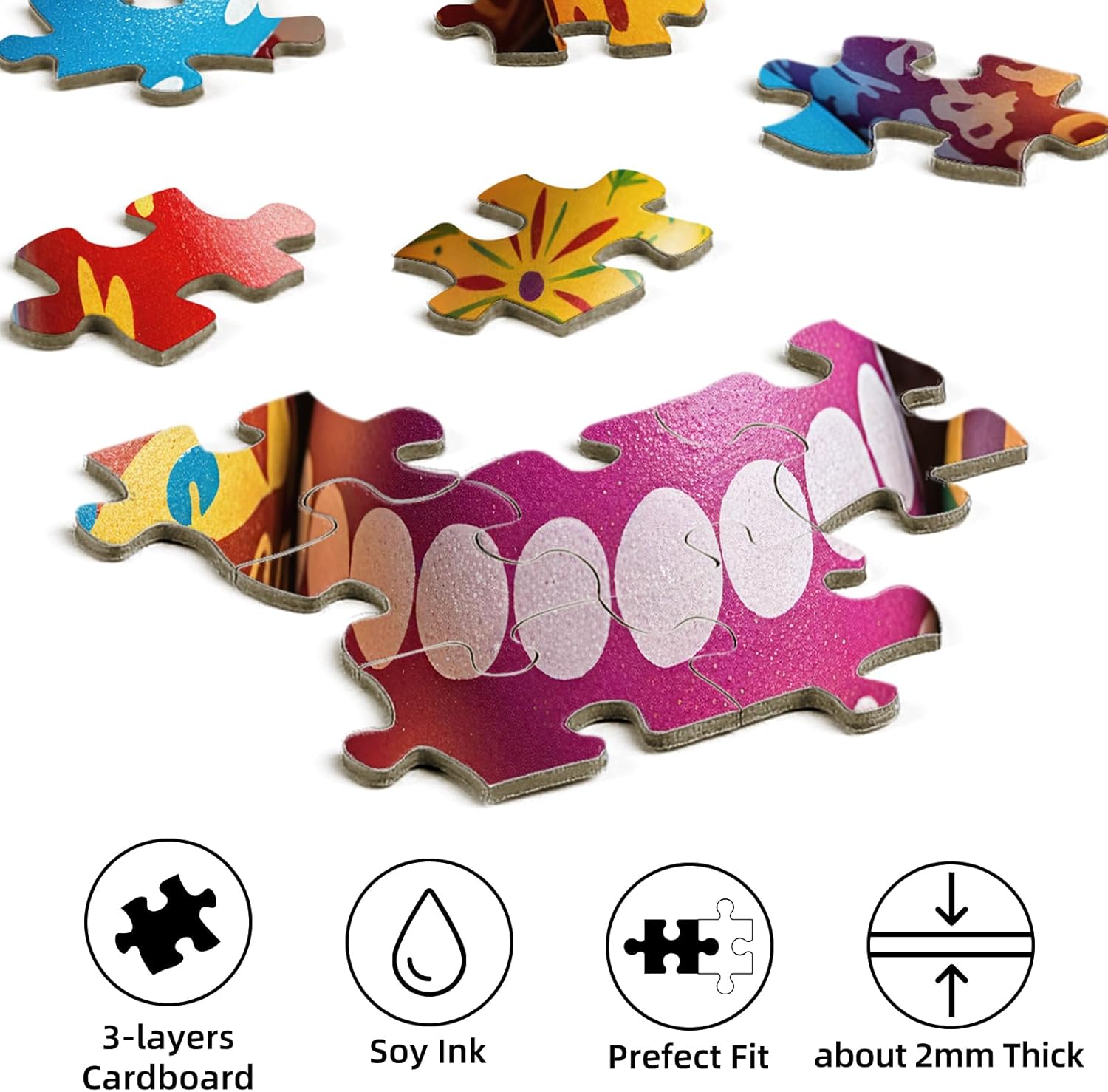 Hopgo Puzzles for Adults 500 Pieces, Vivid Easter Eggs Jigsaw Puzzles, Funny Easter Gifts for Adults 20"x14.2"