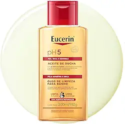 EUCERIN Óleo de Limpeza Corporal pH5 200ml, Banho, Óleos Naturais, Sabonete Líquido, Dexpantenol