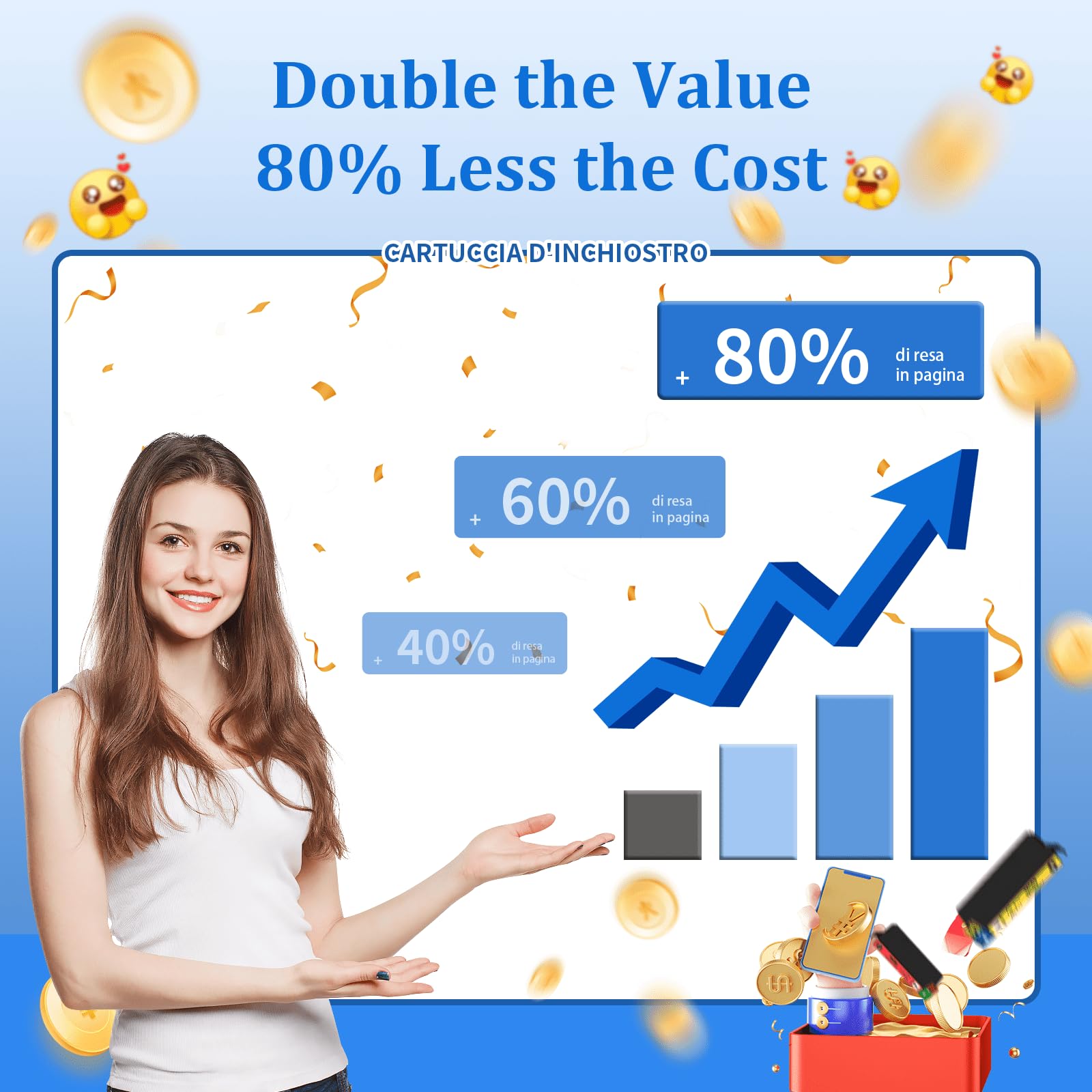 HL4win 405XL Cartucce compatibile per Epson 405 XL 405XL Cartuccia d'inchiostro Sostituzione per Workforce Pro WF-3825 WF-3820 WF-7840 WF-4820 WF-4825 WF-4830 WF-7835 WF-7830 WF3825 WF3820 WF7840