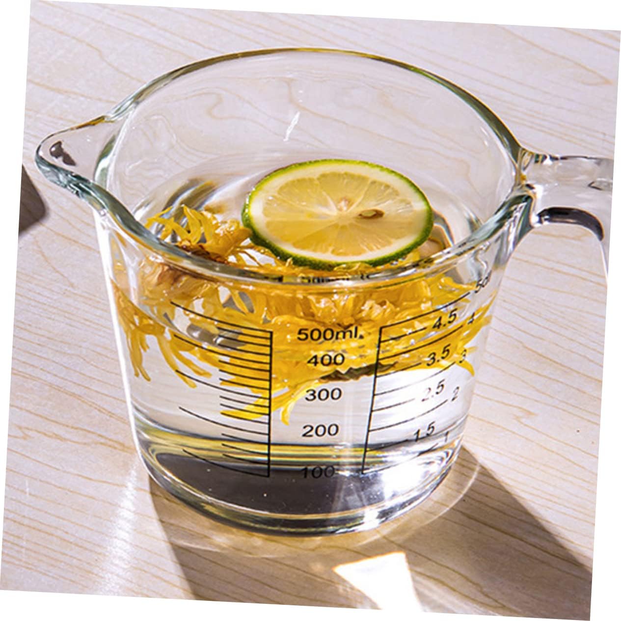 Practical Measuring Cup Handle High Temperature Resistant Egg Cup Kitchen Baking Tool Scale