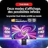 LG Ultragear™ 45GS96QB-B Ecran PC Gaming 45" - Dalle OLED résolution QHD, (3440x1440), 0.03 ms GtG 240Hz, DisplayHDR™ True Black 400, DCI-P3 98.5%, AMD FreeSync Premium Pro, NVIDIA G-Sync, curvé - 3
