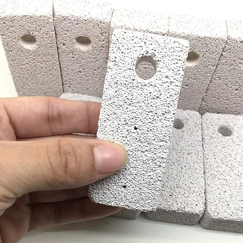 Miniatura 8 de Shelltech Bocaditos de lava de animales pequeños, juguetes masticables de hámster, bloque de molienda de dientes para hámster Chinchilla (paquete de