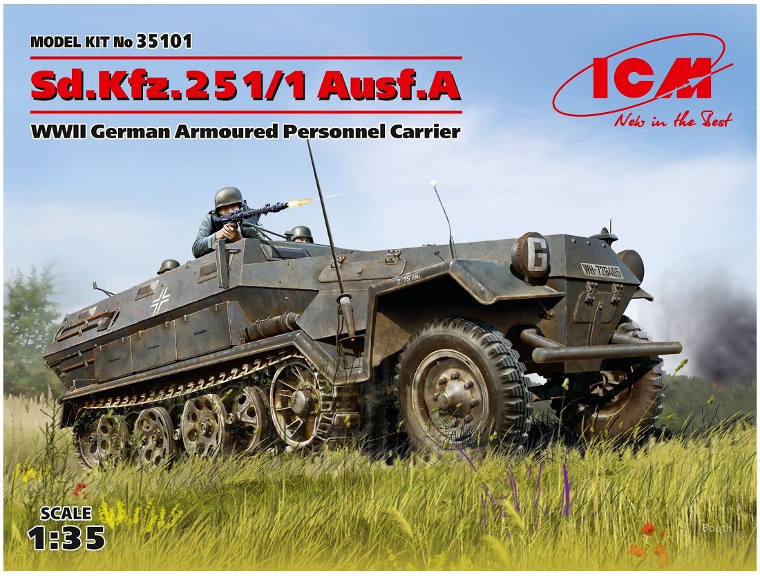 ICMICM35101 1:35-Sd.Kfz.251/1 Ausf. A Armoured Personnel Carrier