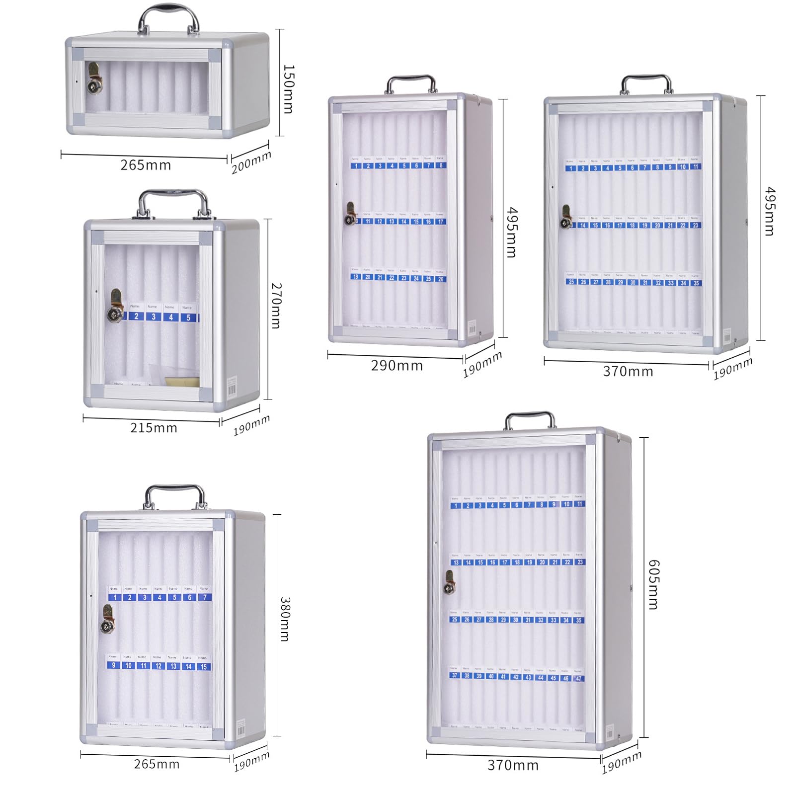 Casier De Rangement Pour Téléphone Portable à 60 Emplacements – Casiers Transparents Avec Cadenas Numérotés Pour L'école Et Le Bureau – Solution De Niisation Sécurisée Et Compacte Pour Appareils